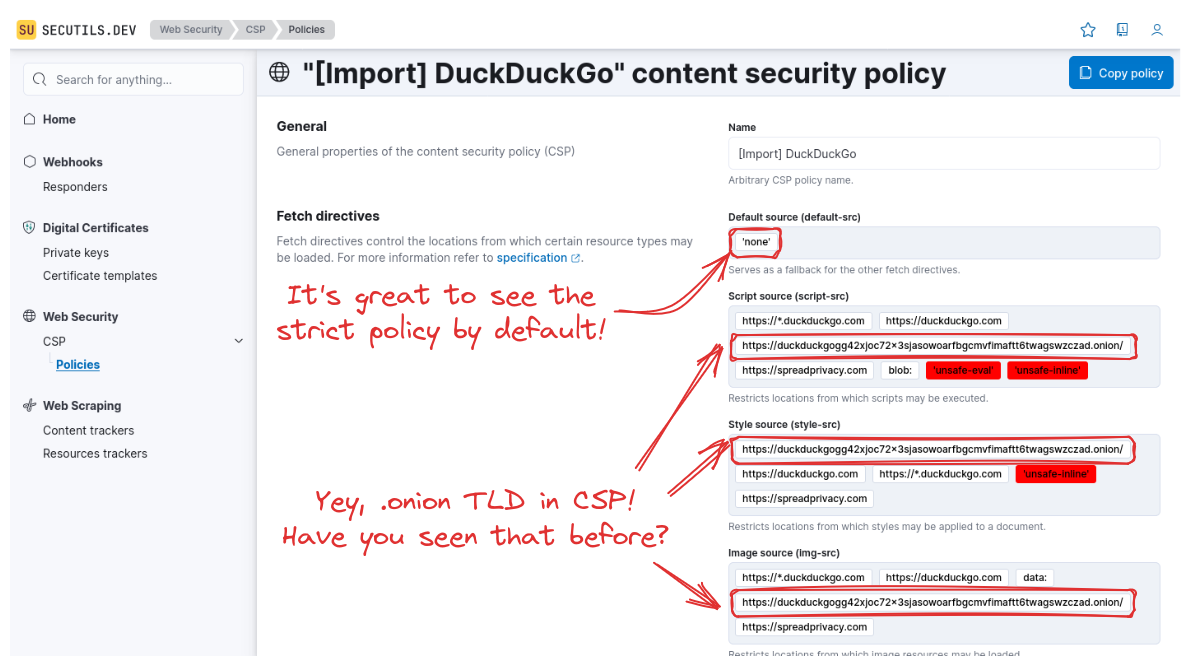 duckduckgo.com content security policy